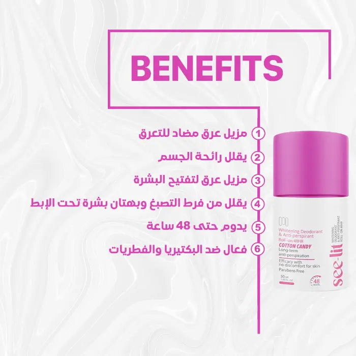 Whitening deodorant Cotton candy