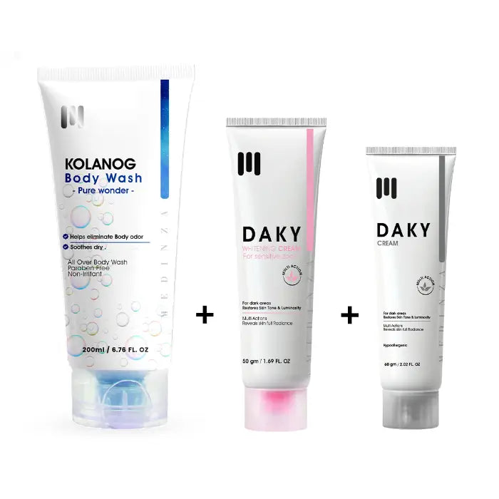 روتين تفتيح الجسم وتنظيفه