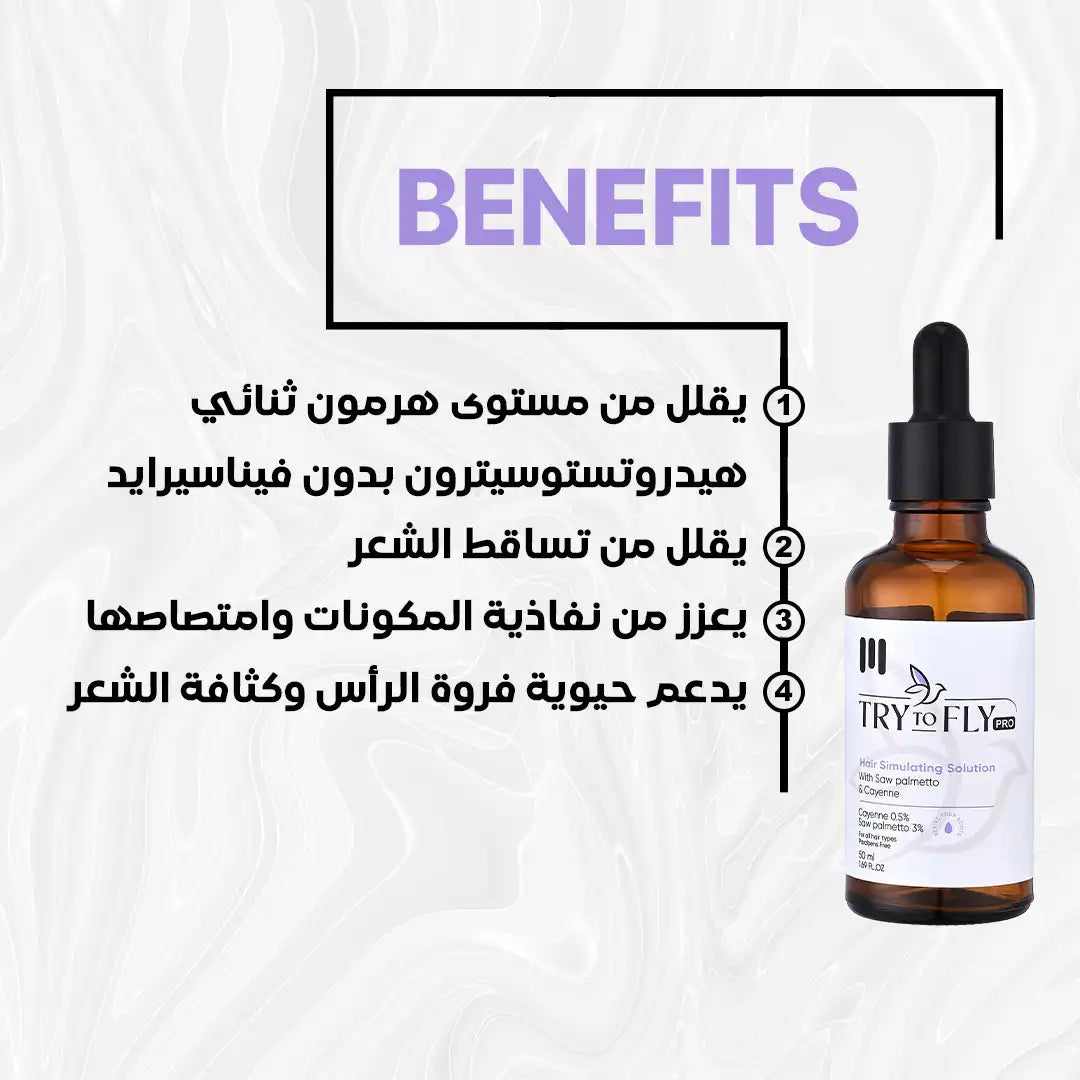 TryToFly SAW PALMETTO, CAYENNE Solution (50ml)