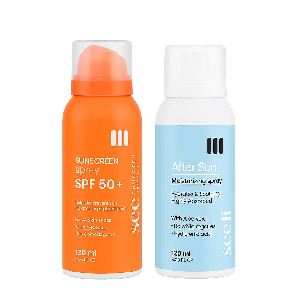 Sunscreen spray + After sun