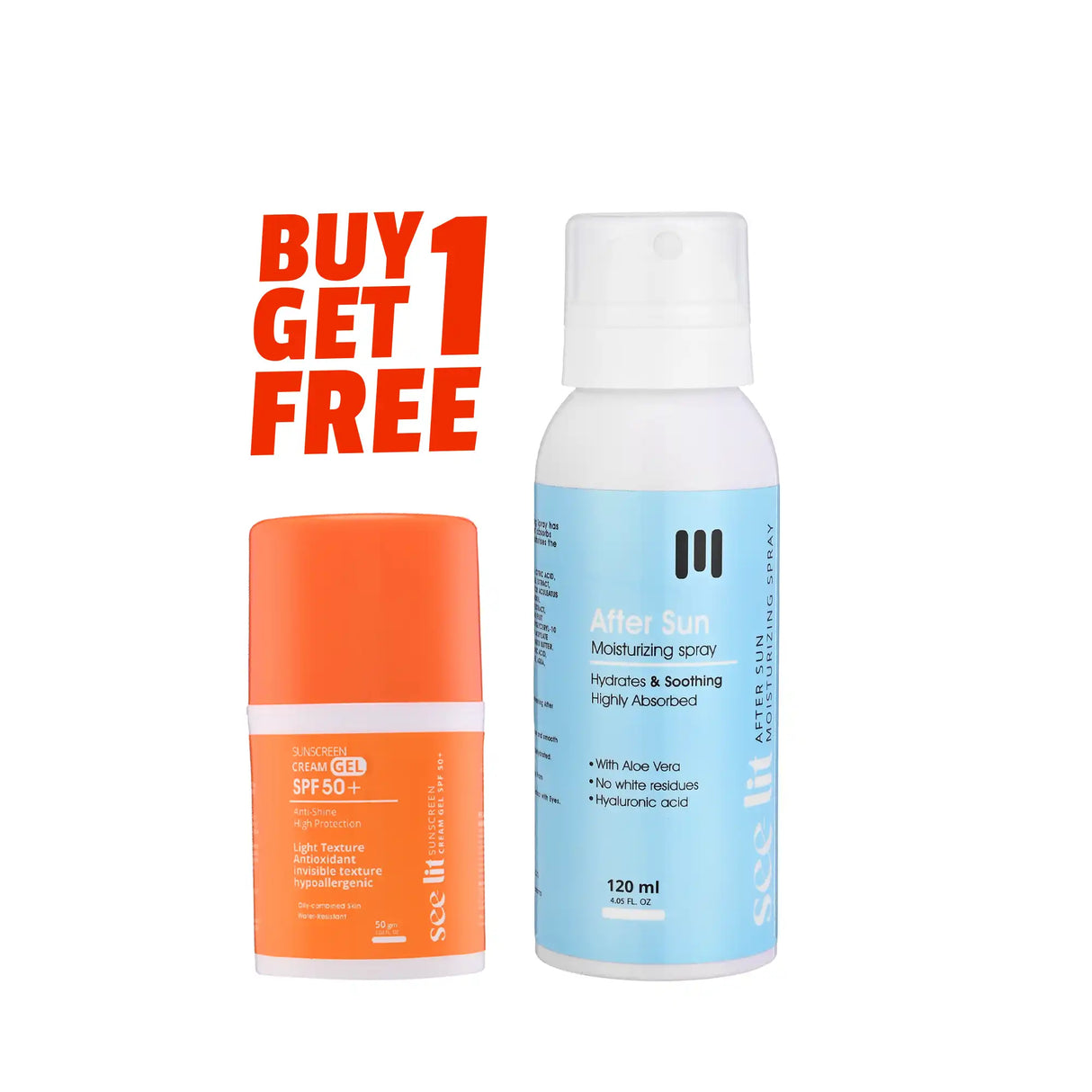 Sunscreen + After sun Free