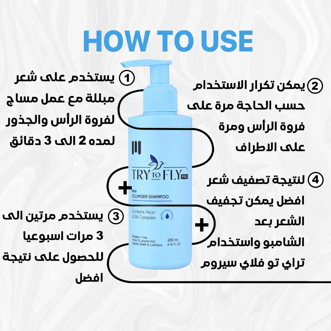 TryToFly Hair volumizer shampoo (200ML)